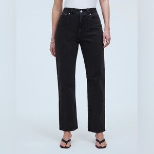 Madewell Curvy ’90s Straight Jeans - Black, Size 29